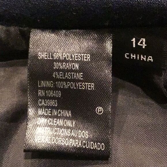 Tahari Blue Gray Black Horizontal Stripe Career Pencil Skirt - Picture 13 of 13